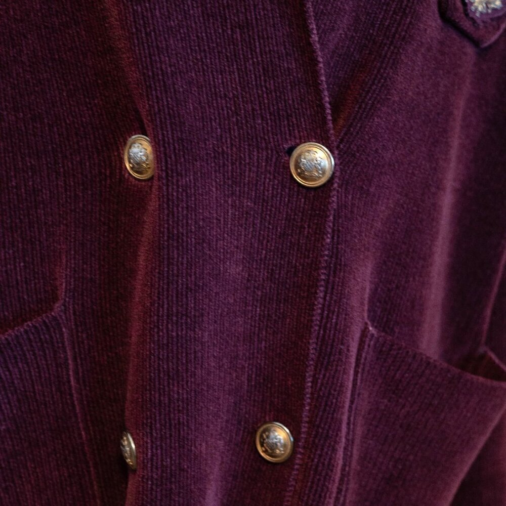 VTG Lauren Ralph Lauren Corduroy Coat/Jacket/Blazer Size S/P Long Sleeve Unisex - Picture 7 of 10